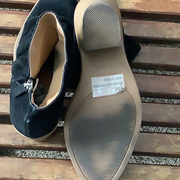 Qupid Black Block Heel Ankle Boots size 6 - Picture 4 of 4